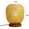 Adjustable Rattan Table Lamp With Bamboo Woven Shade Natural Bedside Light 5