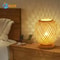 Adjustable Rattan Table Lamp With Bamboo Woven Shade Natural Bedside Light 6
