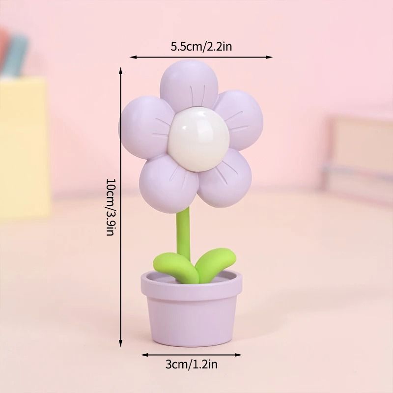 Mini LED Flower Night Light Cute Bedside Table Lamp For Kids Bedroom Decor 3