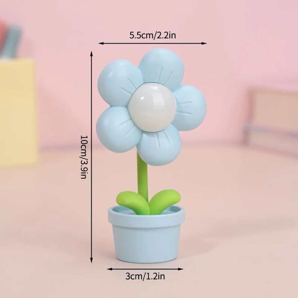 Mini LED Flower Night Light Cute Bedside Table Lamp For Kids Bedroom Decor 4