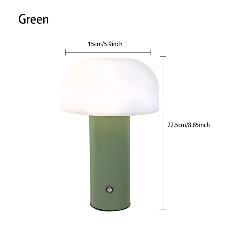 Rechargeable Mushroom LED Table Lamp With 3 Color Dimming For Bedroom And Bar Decor 1