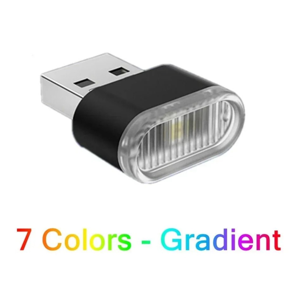 Mini USB LED Car Interior Neon Atmosphere Light Plug And Play Ambient Lamp 1