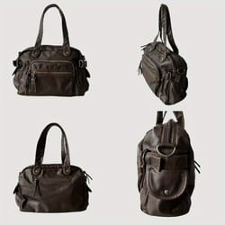 retro y2k punk motorcycle tote bag soft pu leather large capacity crossbody