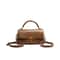 Vintage Small Leather Armpit Bag With Chain Strap Womens Summer Underarm Handbag 2
