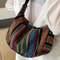 Tribal Style Foldable Crossbody Shoulder Bag With Striped Flag Pattern 3