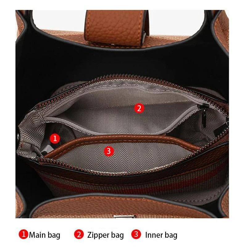 Genuine Leather Canvas Tote Bag For Women Large Hobo Shoulder Handbag With Adjustable Strap 4