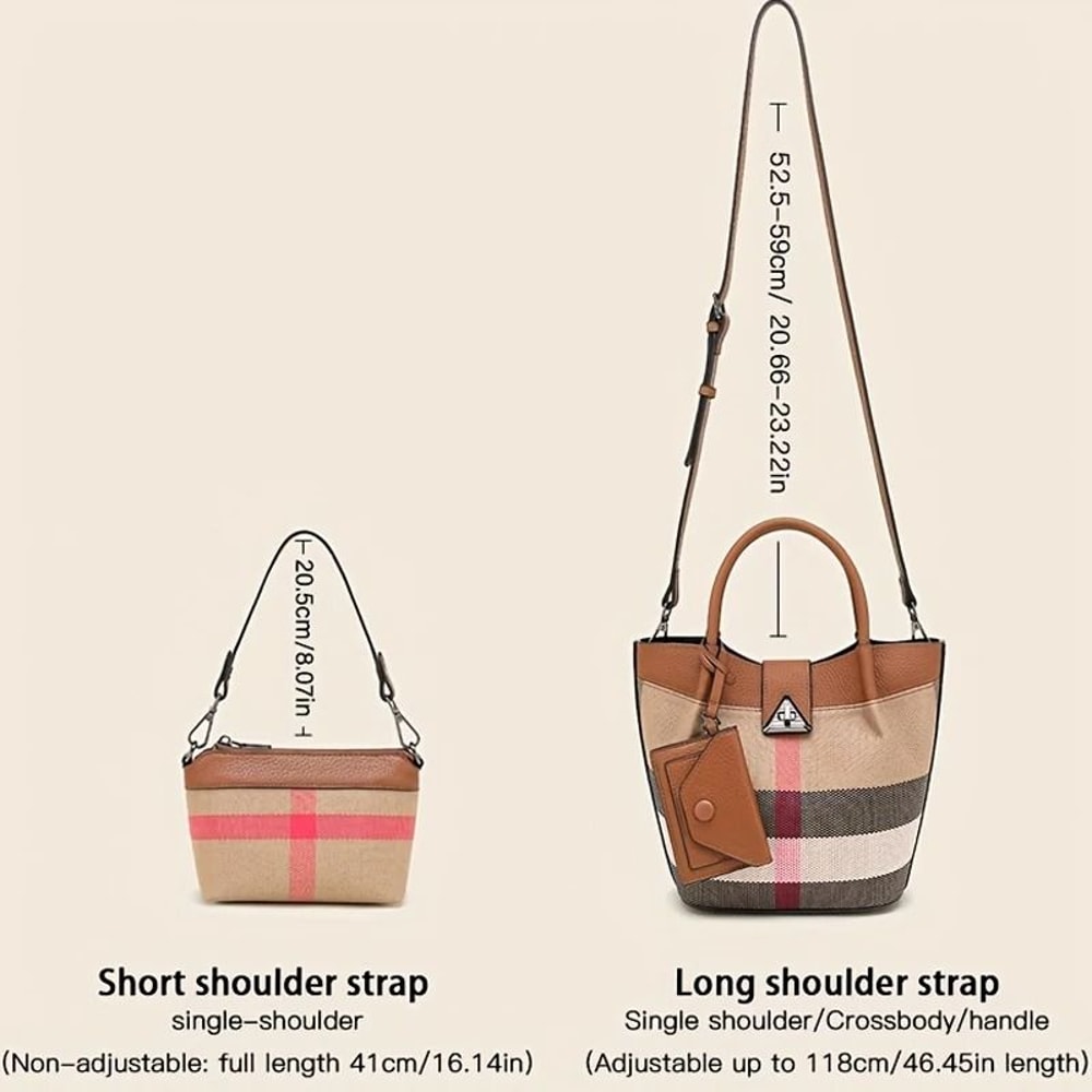 Genuine Leather Canvas Tote Bag For Women Large Hobo Shoulder Handbag With Adjustable Strap 5