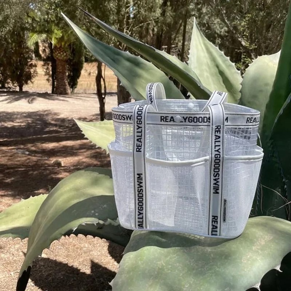 Waterproof PVC Beach Tote Bag Large Capacity Swim Bag With Wet Dry Separation 4