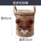 Cartoon Animal Felt Toy Storage Bucket With Lid Large Portable Laundry Hamper 3