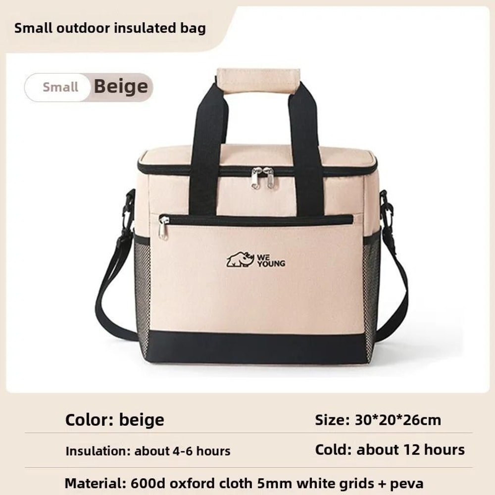 Oxford Fabric Thermal Cooler Bag Large Capacity Waterproof Picnic And Camping Tote 1