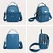 Lightweight Nylon Crossbody Bag For Women Mini Multi Zip Shoulder Purse 9