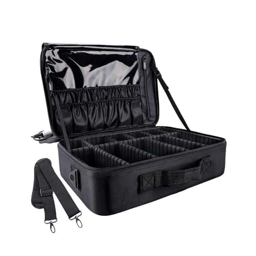 Professional Large Capacity Makeup Case Travel Makeup Train Case Organizer