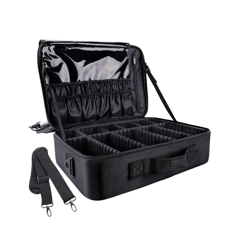 Professional Large Capacity Makeup Case Travel Makeup Train Case Organizer 12