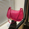 Retro PU Leather Underarm Shoulder Bag For Women 8