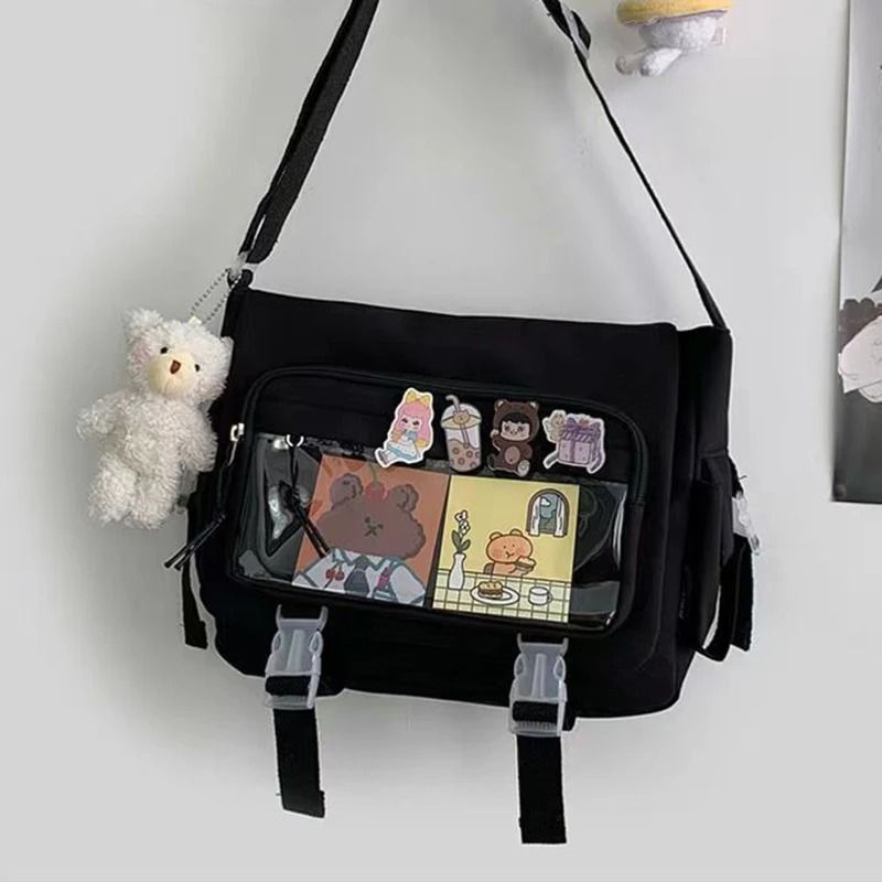 Japanese Style Kawaii Itabag Large Nylon Tote Shoulder Bag For Girls 2