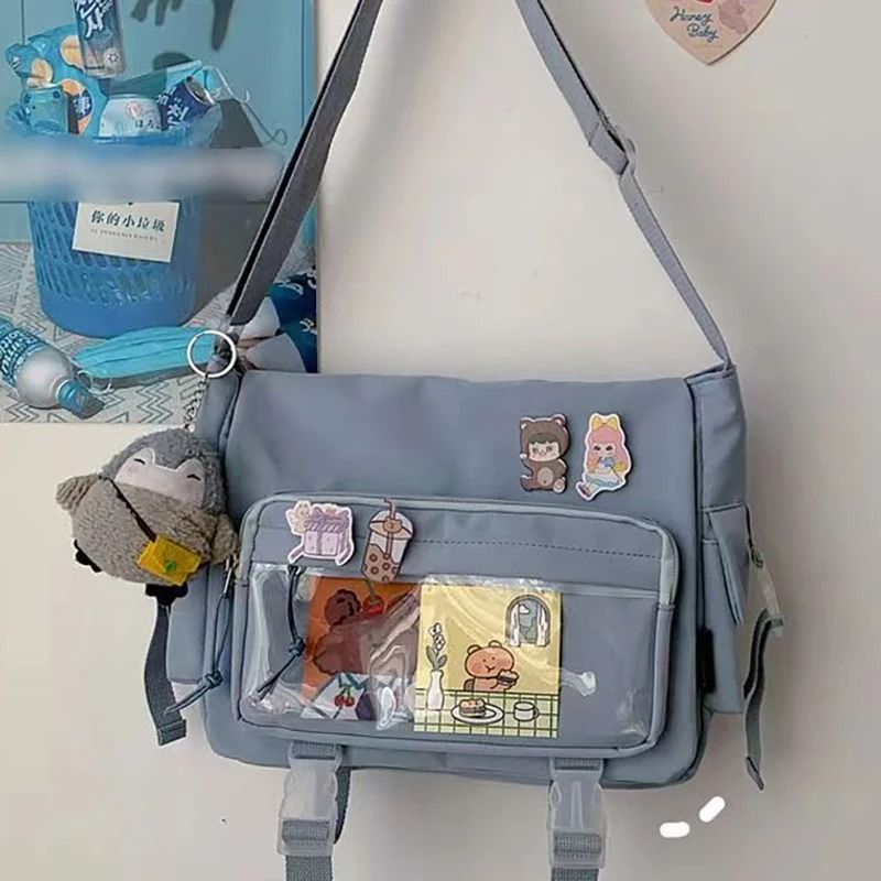 Japanese Style Kawaii Itabag Large Nylon Tote Shoulder Bag For Girls 4