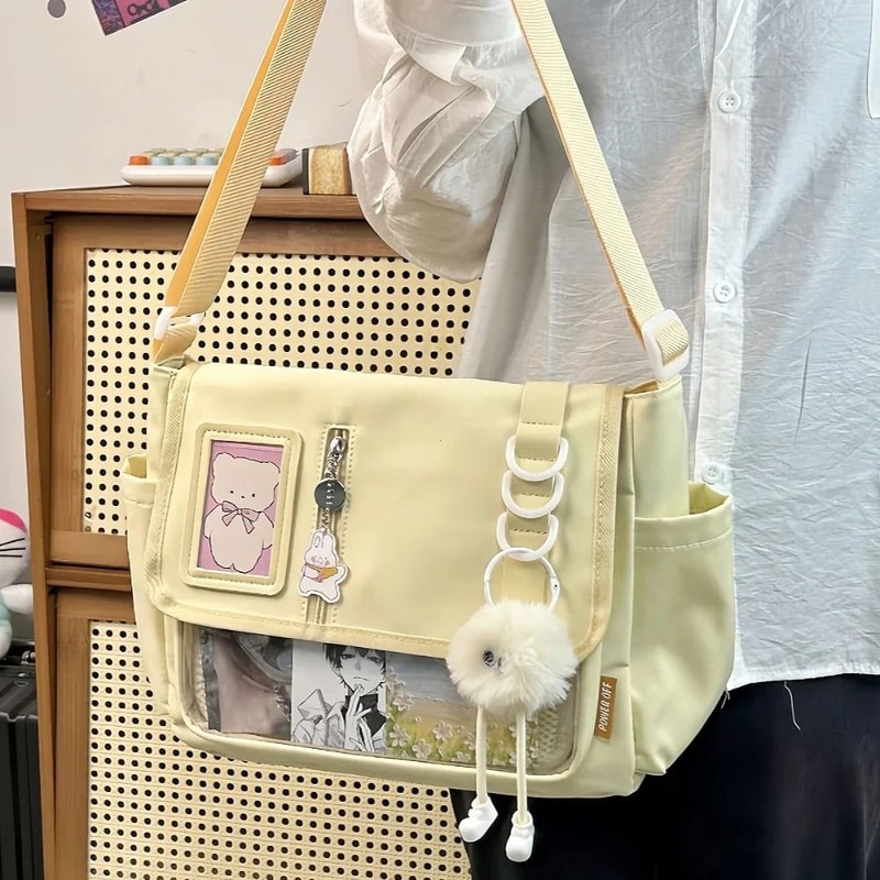 Y2K Harajuku Transparent Itabag Crossbody School Bag For Girls 8