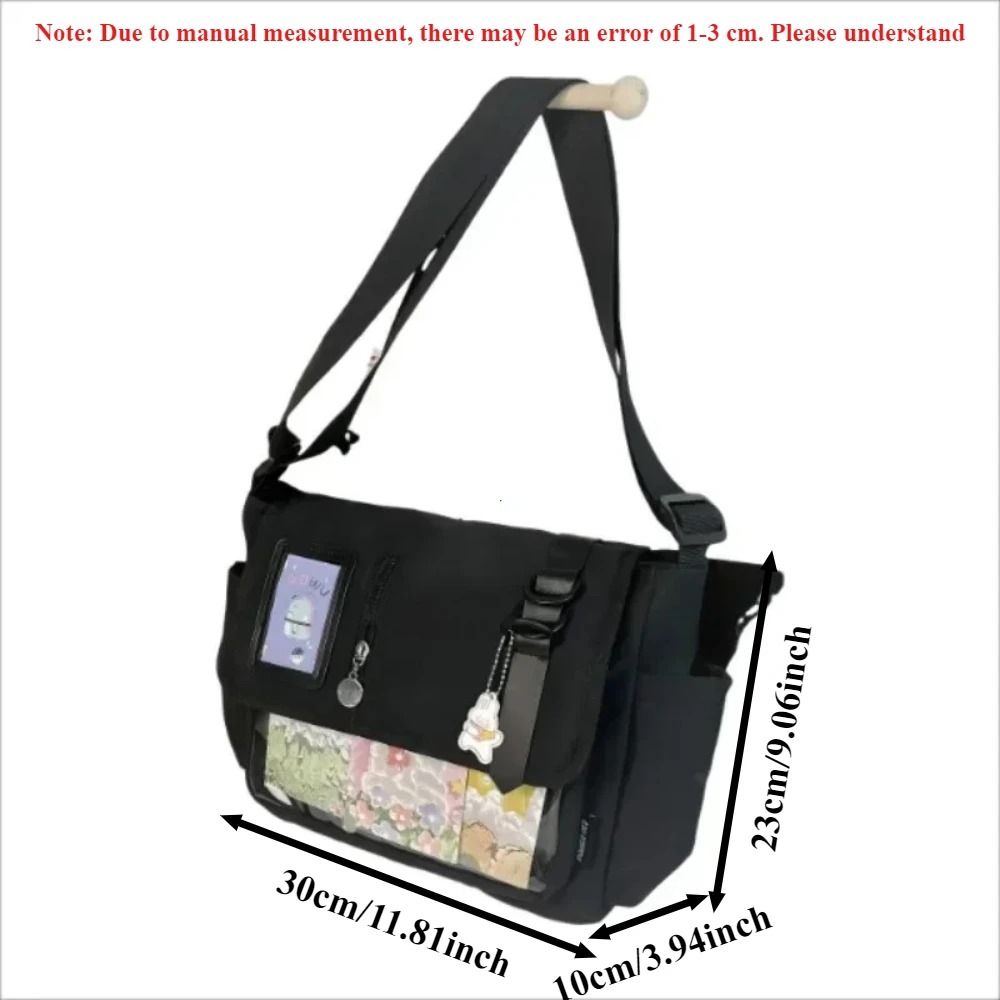 Y2K Harajuku Transparent Itabag Crossbody School Bag For Girls 6
