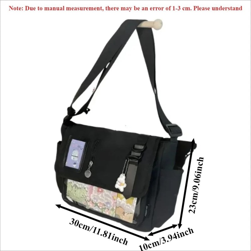 Y2K Harajuku Transparent Itabag Crossbody School Bag For Girls 6