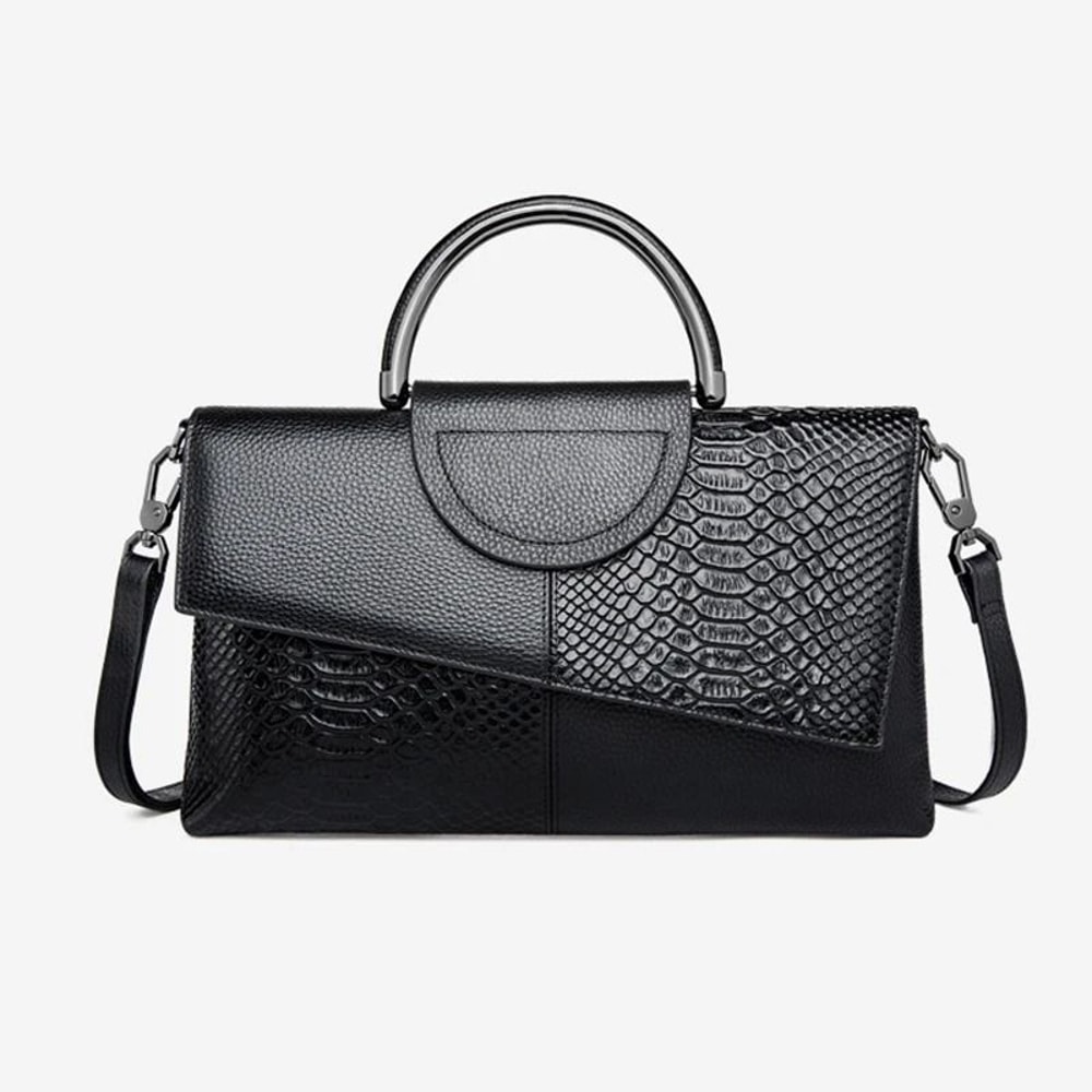 Alligator Pattern PU Leather Shoulder Crossbody Flap Bag For Women 4
