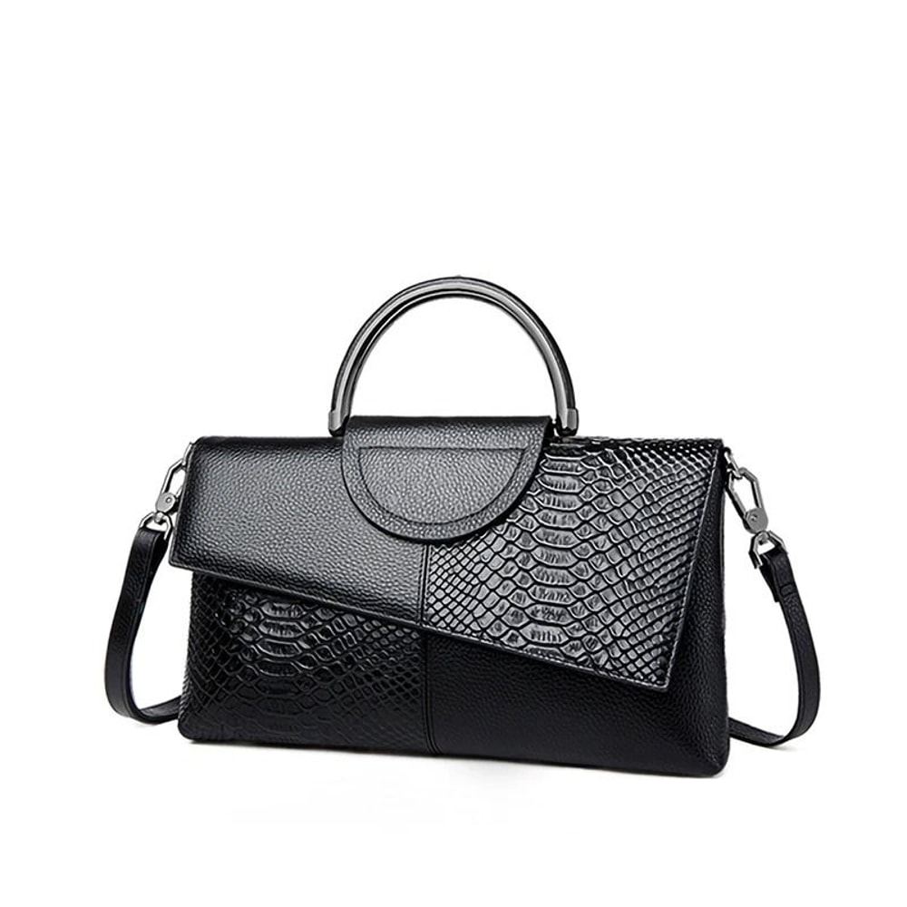 Alligator Pattern PU Leather Shoulder Crossbody Flap Bag For Women 0