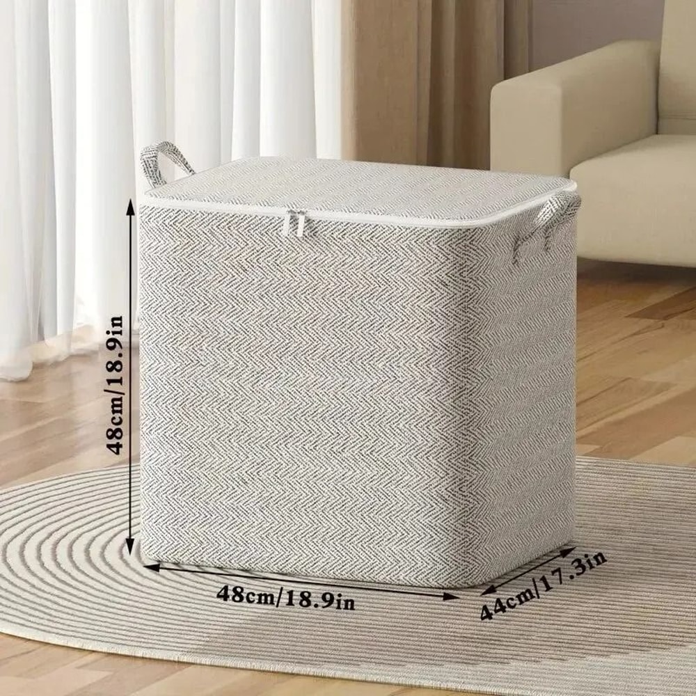 Large Capacity Non Woven Closet Storage Bag For Clothes And Quilts 2