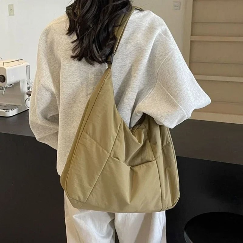 Y2K Soft Cloth Shoulder Bag Large Casual Crossbody Handbag For Women 14