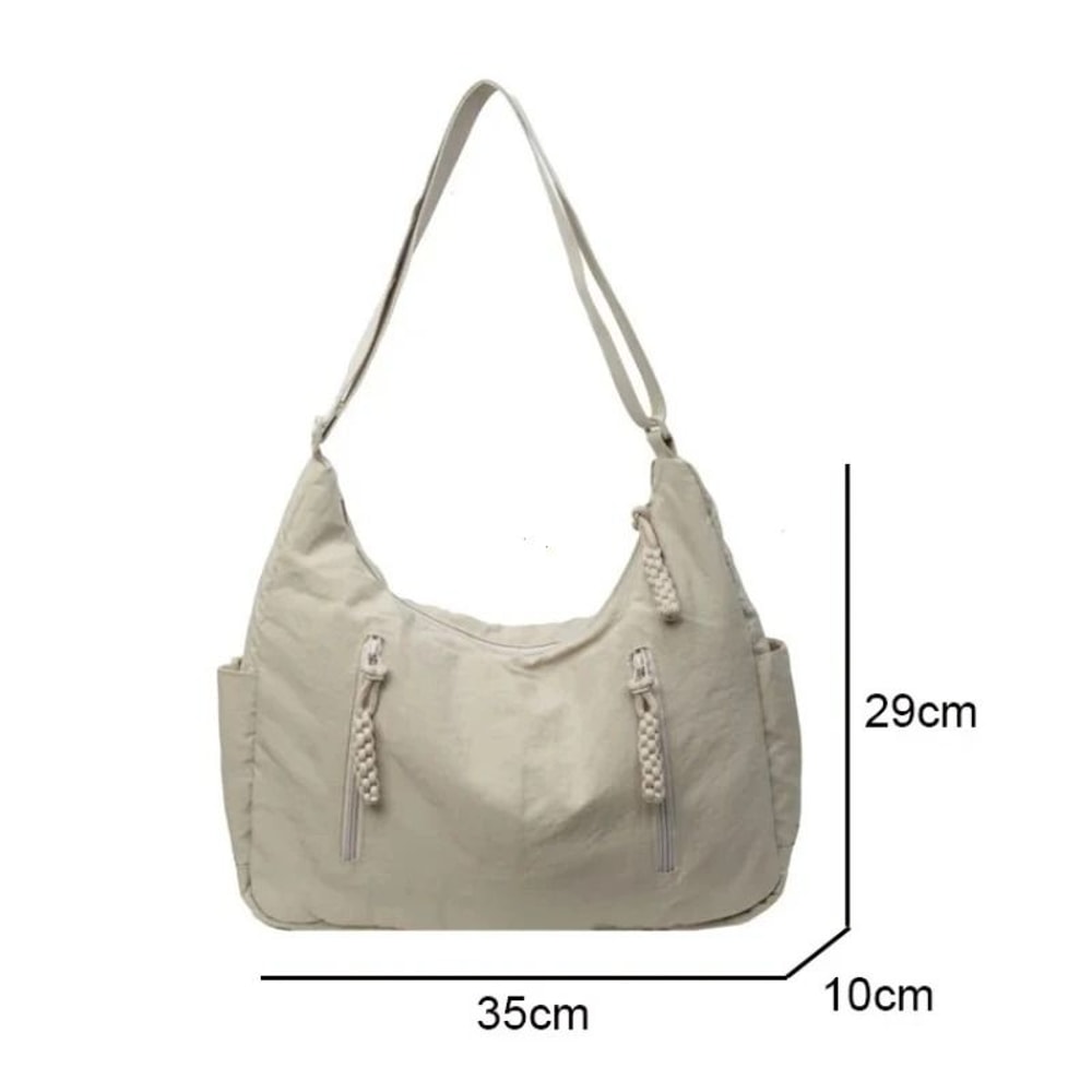 Y2K Soft Cloth Shoulder Bag Large Casual Crossbody Handbag For Women 5