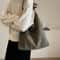 Vintage Suede Shoulder Bag Large Capacity Casual Commuter Handbag For Women 10