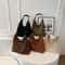 Vintage Suede Shoulder Bag Large Capacity Casual Commuter Handbag For Women 0