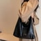 Vintage Suede Shoulder Bag Large Capacity Casual Commuter Handbag For Women 8