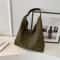 Vintage Suede Shoulder Bag Large Capacity Casual Commuter Handbag For Women 4
