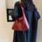 Vintage Suede Shoulder Bag Large Capacity Casual Commuter Handbag For Women 6