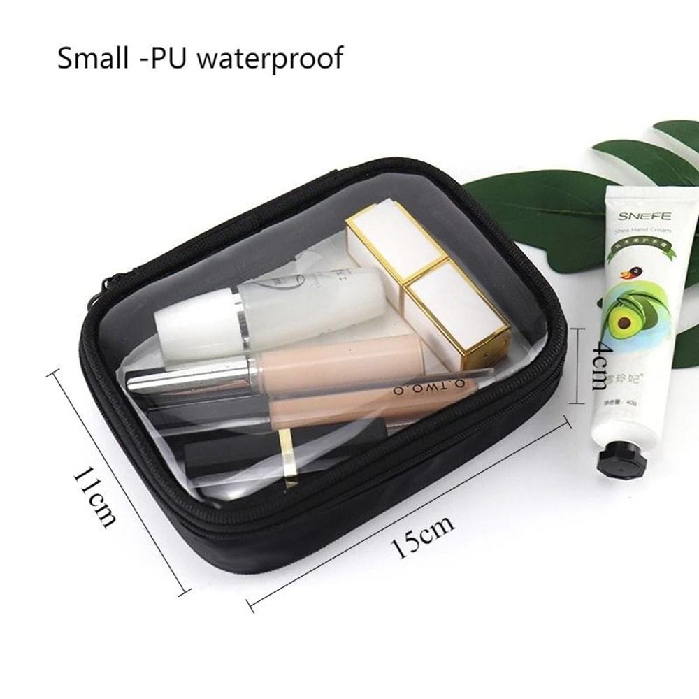 Waterproof Clear PVC Travel Makeup And Toiletry Organizer Bag 4