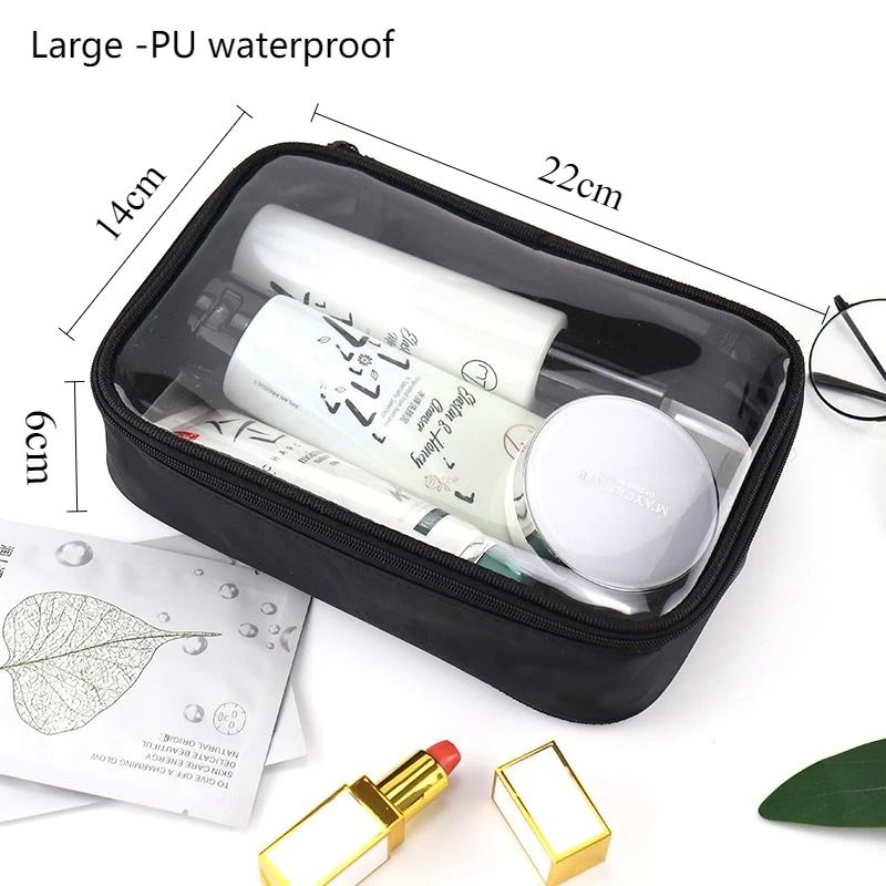 Waterproof Clear PVC Travel Makeup And Toiletry Organizer Bag 6