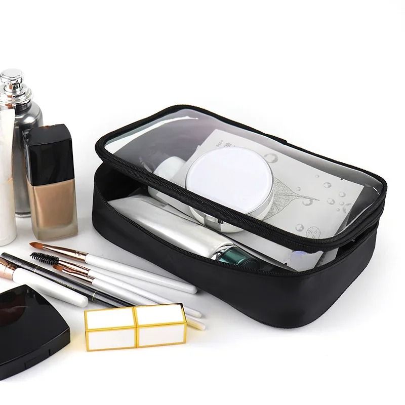 Waterproof Clear PVC Travel Makeup And Toiletry Organizer Bag 8