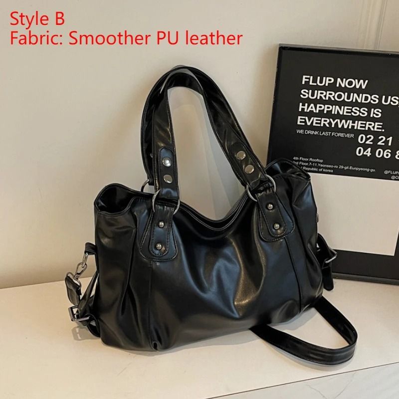 High Quality PU Shoulder Bag With Soft Interior And Contrast Design For Women 4