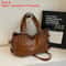 High Quality PU Shoulder Bag With Soft Interior And Contrast Design For Women 7