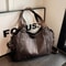 High Quality PU Shoulder Bag With Soft Interior And Contrast Design For Women 18