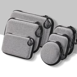 mini shockproof digital accessories storage case for cables and earphones
