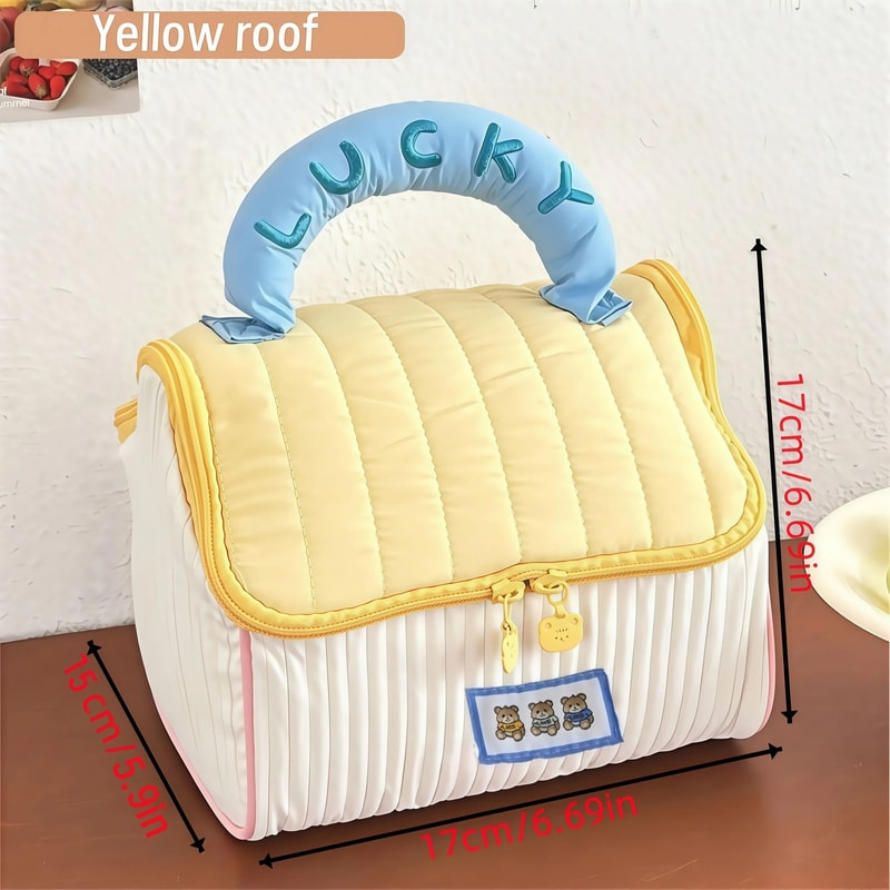 Cute Cartoon Large Capacity Cosmetic Organizer Travel Toiletry Bag For Girls 1