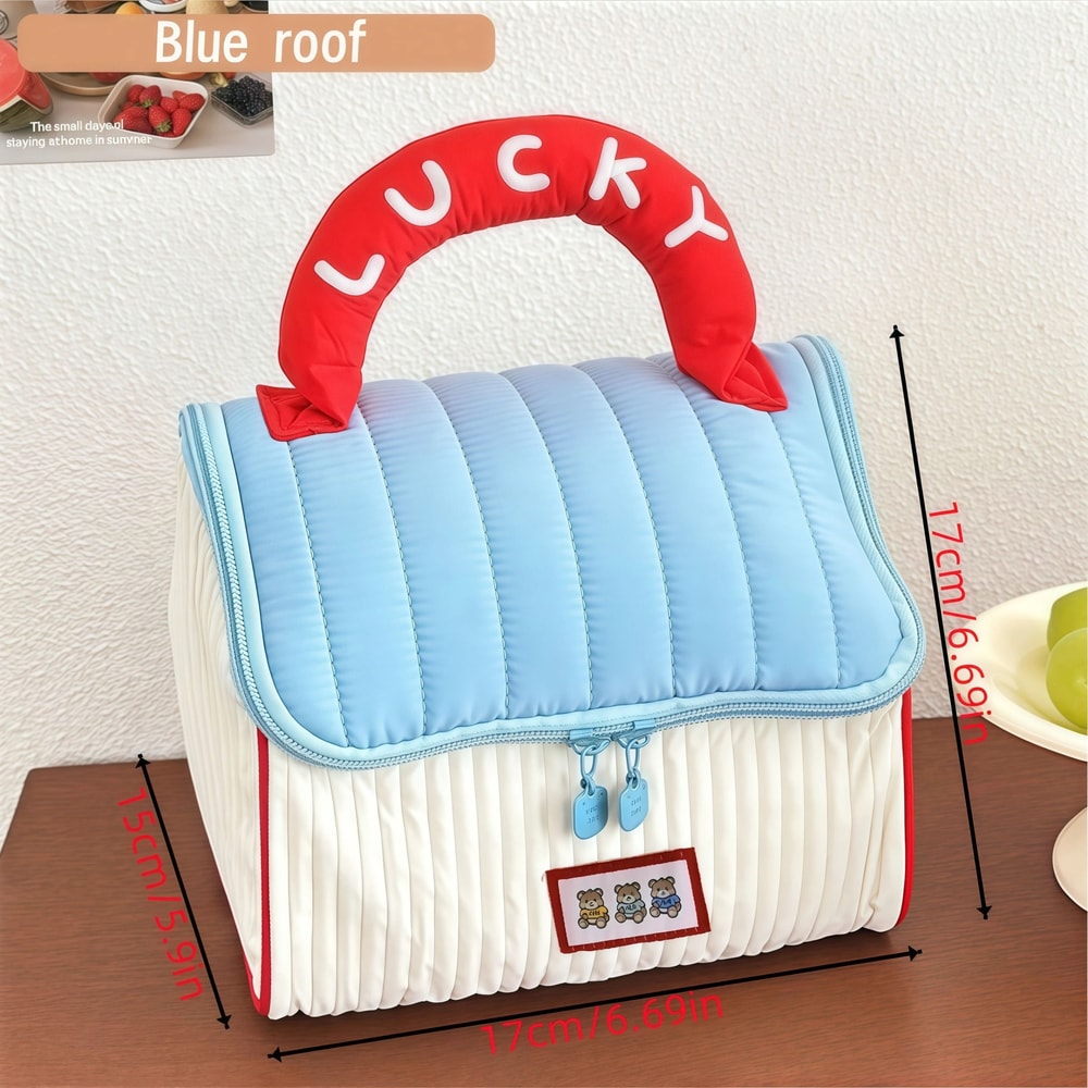 Cute Cartoon Large Capacity Cosmetic Organizer Travel Toiletry Bag For Girls 2