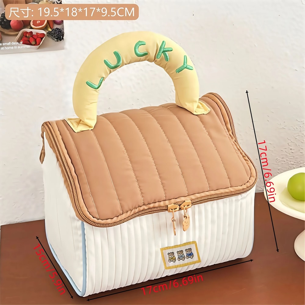 Cute Cartoon Large Capacity Cosmetic Organizer Travel Toiletry Bag For Girls 3