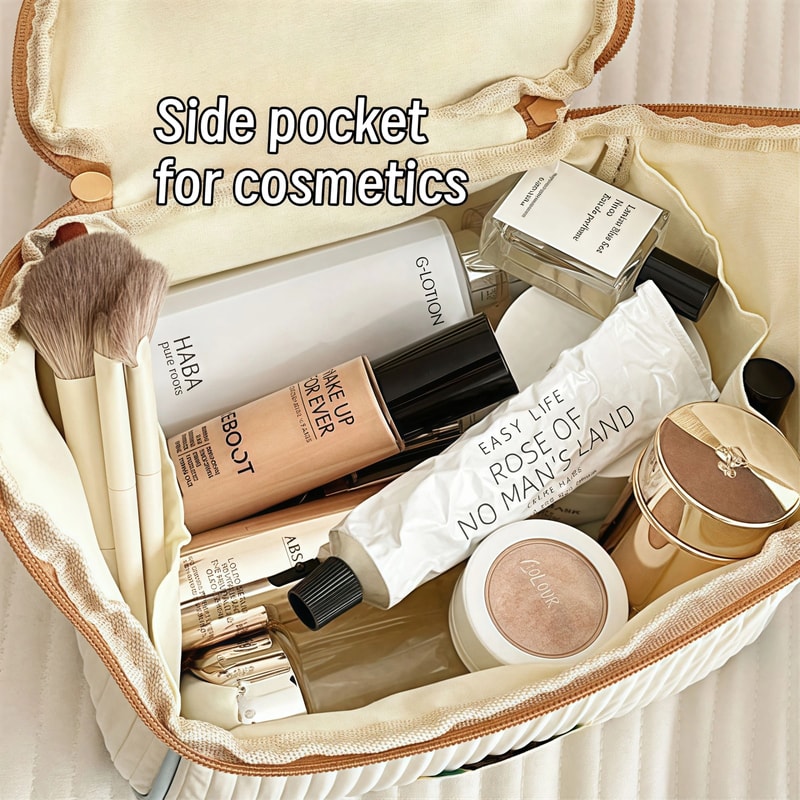 Cute Cartoon Large Capacity Cosmetic Organizer Travel Toiletry Bag For Girls 7