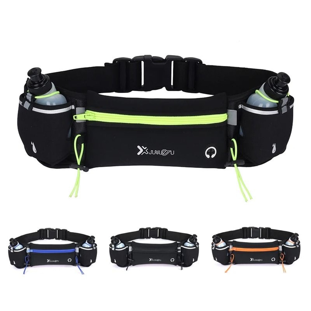 Dual Pocket Marathon Running Waist Pack With Phone And Water Bottle Holder 6
