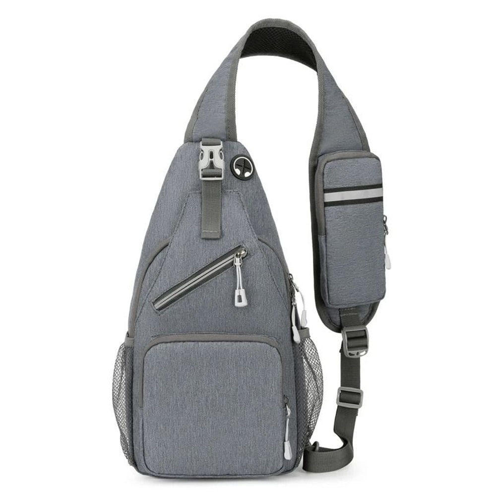 Mens Adjustable Chest Crossbody Bag For Travel And Outdoor Sports 7