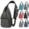 Mens Adjustable Chest Crossbody Bag For Travel And Outdoor Sports 0