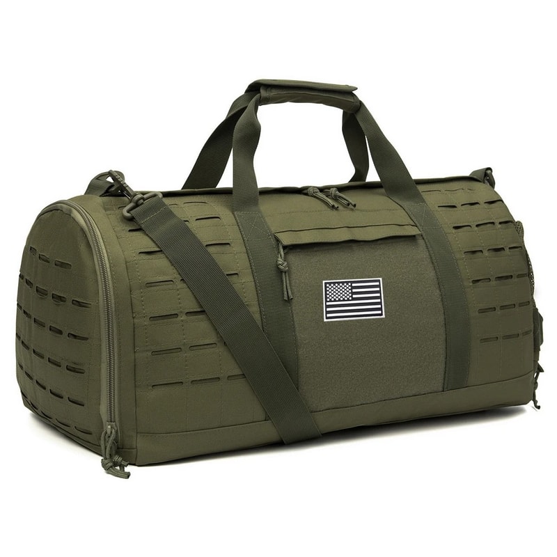40L Tactical Sport Gym Travel Duffle Bag With Shoe Compartment 3