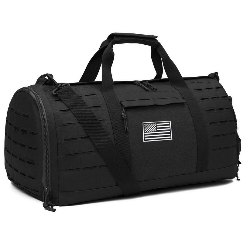 40L Tactical Sport Gym Travel Duffle Bag With Shoe Compartment 1