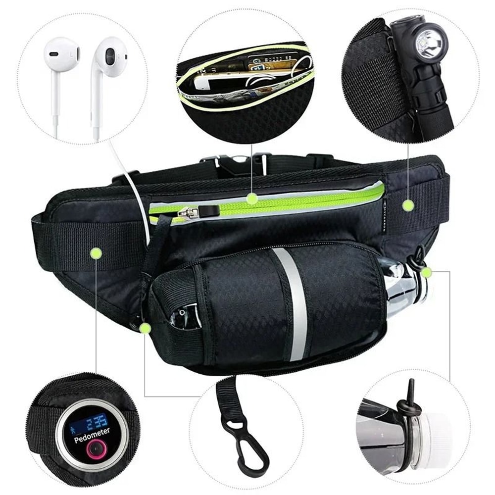 Hydration Trail Running Belt Waist Bag With Water Bottle Holder 6
